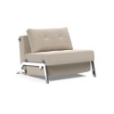 Πολυθρόνα-Ταμπουρέ Cubed Chrome 95*103*79 εκ.-(612)